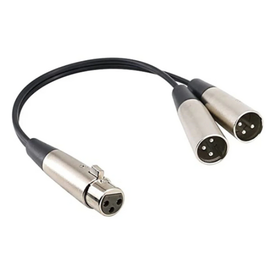 Picture of 1x Female To 2x Male XLR Y Patch - 1M