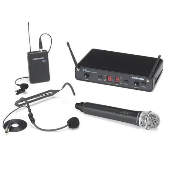 Picture of Samson CR288 Dual Handheld Microphone System with Q6