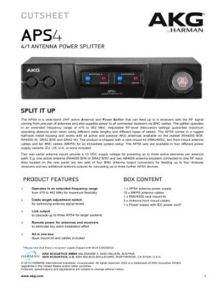 Picture of Akg APS4 EU Antenna Power Splitter