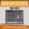 Picture of ZED 10FX 4 Mic/Line 2 Stereo Ch 2 Aux Rotary USB FX Mixer