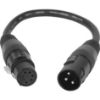 Picture of 5 Pin Female To 3 Pin Male DMX Cable