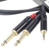 Picture of 1M Stereo Mini Jack to 2 x 1/4" Mono Jack