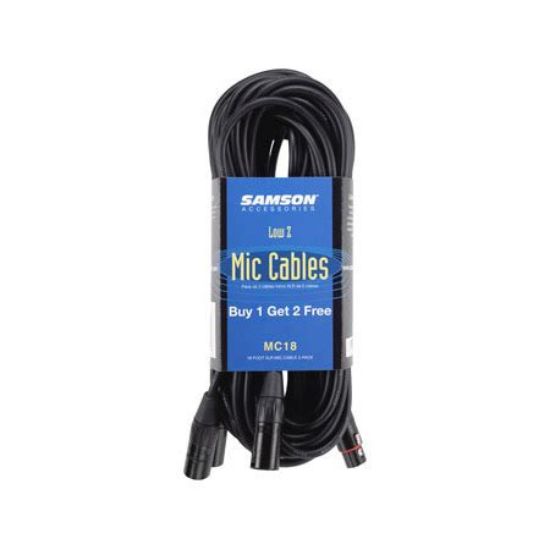 Picture of Samson MC18 18' Mic Cable (3-Pack)