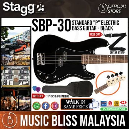 Picture of Standard P Electric Bass Guitar - Black