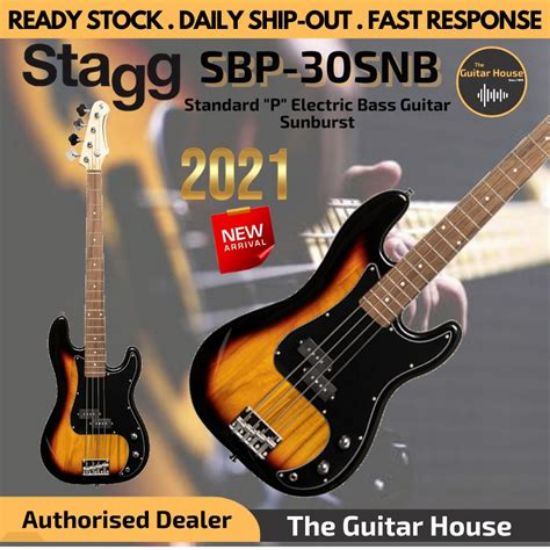 Picture of Standard "P" Electric Bass Guitar-Sunburst