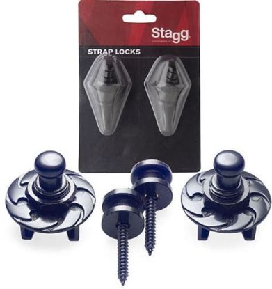 Picture of Stagg Strap Locks - Black (2pc)