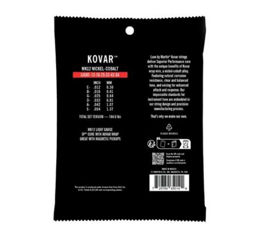 Picture of CF MARTIN Strings Luxe Acoustic Guitar Kovar - 012-054