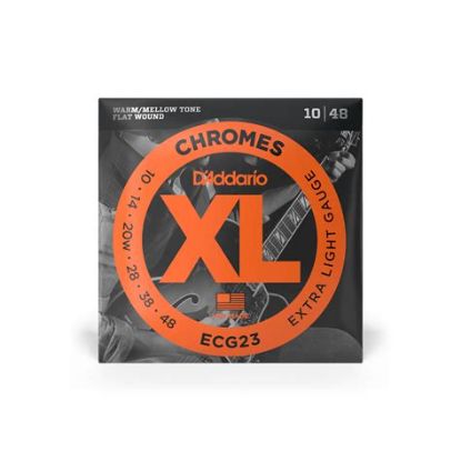 Picture of D'ADDARIO Flat Wound Chrome Guitar Strings 010-048