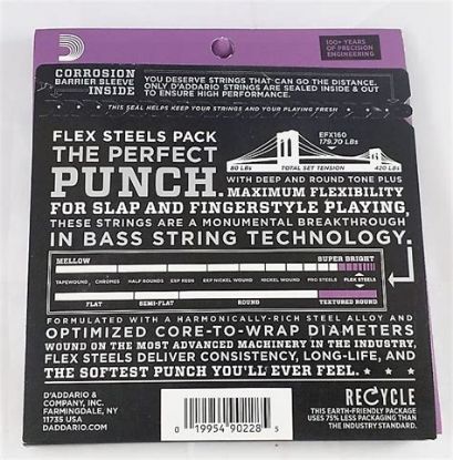 Picture of D'ADDARIO XL FlexSteels Round Wound Bass Strings 050-105