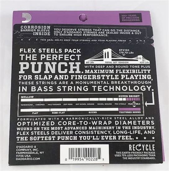 Picture of D'ADDARIO XL FlexSteels Round Wound Bass Strings 050-105