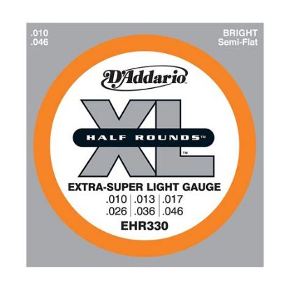 Picture of D'ADDARIO XL Half Round Stainless Steel Guitar Strings 008-039
