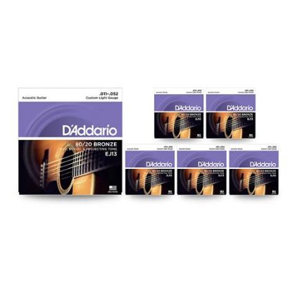 Picture of D'ADDARIO 80/20 Bronze Round Wound Acoustic Guitar Strings 011-052