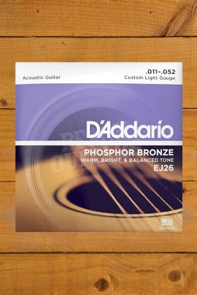 Picture of D'Addario Phosphor Bronze Round Wound Acoustic Guitar Strings 011-052