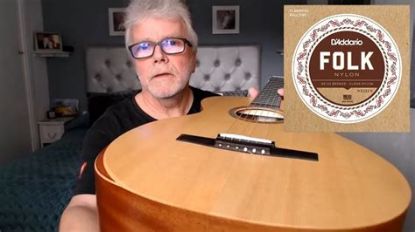 Picture of D'ADDARIO 80/20 Bronze Folk Clear Nylon Classical Guitar Strings