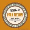 Picture of D'ADDARIO 80/20 Bronze Folk Clear Nylon Classical Guitar Strings