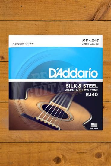 Picture of D'ADDARIO Silk and Steel Acoustic Guitar Strings 011-047