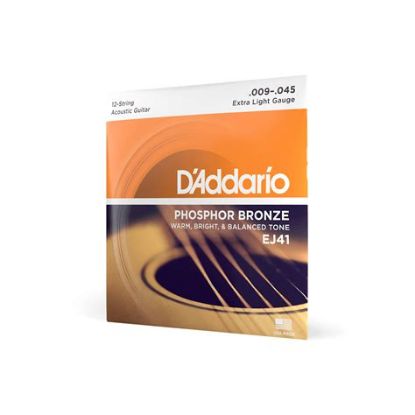Picture of D'ADDARIO Phosphor Bronze Round Wound 12-String Acoustic Guitar Strings 009-045