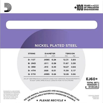 Picture of D'ADDARIO 5-String Nickel Banjo Strings