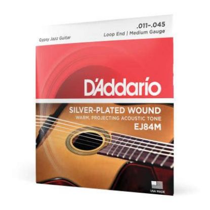 Picture of D'ADDARIO Gypsy Jazz Loop End Medium Acoustic Guitar Strings 011-045