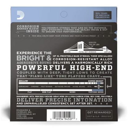 Picture of D'ADDARIO ProSteels Round Wound Bass Strings 045-100