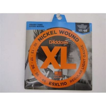Picture of D'ADDARIO Nickel Round Wound Double Ball End Electric Guitar Strings 010-046