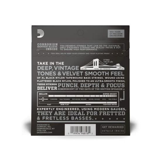 Picture of D'Addario Nylon Tapewound Bass Strings 050-105