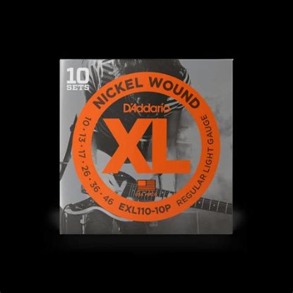 Picture of D'ADDARIO Nickel Round Wound Regular Light Electric Strings 010-046