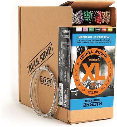 Picture of D'ADDARIO 25 Set Nickel Round Wound Regular Light Electric Guitar Strings 010-046