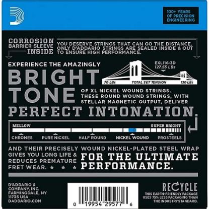 Picture of D'ADDARIO Nickel Round Wound Medium Top Heavy Bottom Electric Guitar Strings 011-052