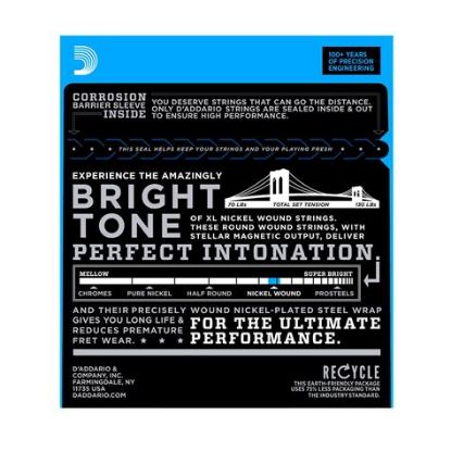 Picture of D'ADDARIO Nickel Round Wound Heavy Electric Guitar Strings 012-060