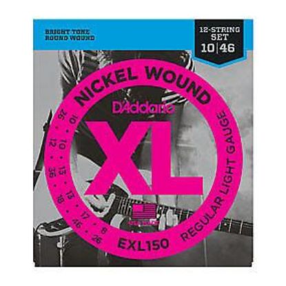 Picture of D'ADDARIO Nickel Round Wound Super Light 12-String Electric Guitar Strings 010-046