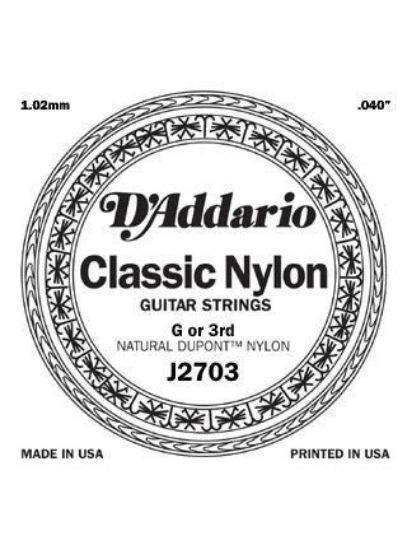 Picture of D'ADDARIO Classic Nylon Single G Guitar String
