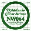 Picture of D'addario NW064 XL Nickel Round Wound Single Acoustic/Electric Guitar String