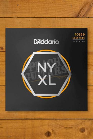 Picture of D'ADDARIO NYXL Nickel Round Wound 7-String Electric Guitar Strings 010-059