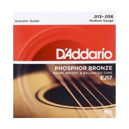 Picture of D'ADDARIO Phosphor Bronze Round Wound Single Acoustic Guitar String 020
