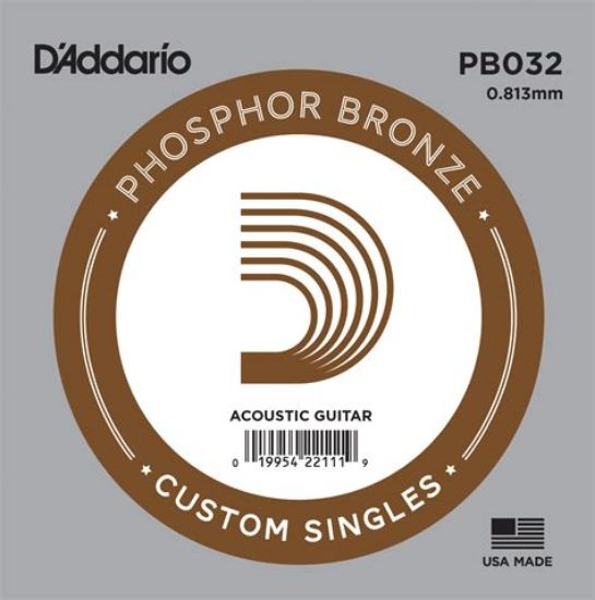 Picture of Phosphor Bronze Round Wound Single Acoustic Guitar String 032
