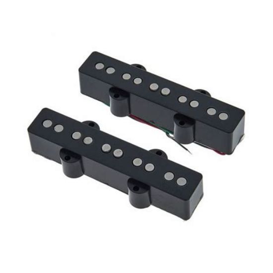 Picture of DIMARZIO JBass Ultra Jazz Pair - BK w/ NKL - Hum Canceling