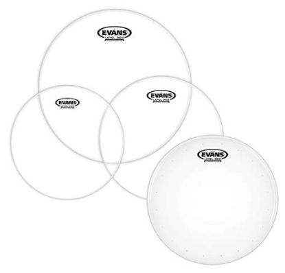 Picture of EVANS G2 Clear Fusion Tompack + 14" HD Dry Snare Head