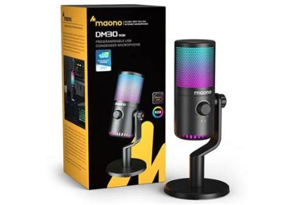 Picture of MAONO DM30 RGB USB Gaming Microphone - White