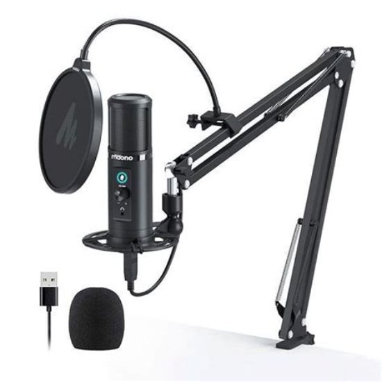 Picture of MAONO USB Microphone Set w/ Boom Arm, Shock Mount & Pop Filter