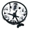 Picture of MEINL Percussion Foot Tambourine 2 Rows Stainless Steel Jingels - Black