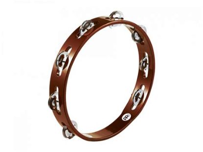 Picture of MEINL Percussion Tambourine with 1 Row Steel Jingles - African Brown