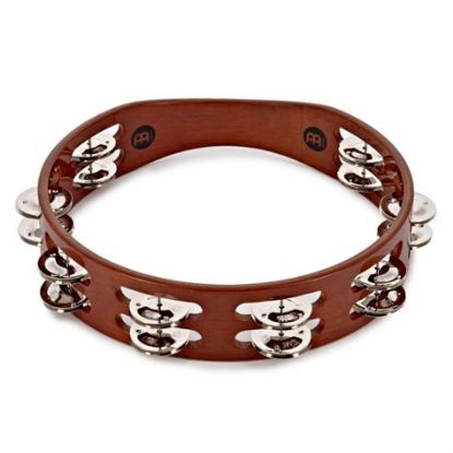Picture of Meinl TA2AB Wood Tambourine with 2 Rows Steel Jingles