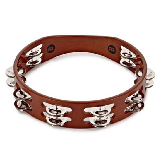 Picture of Meinl TA2AB Wood Tambourine with 2 Rows Steel Jingles