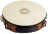 Picture of MEINL Percussion Wood Tambourine Headed 2 Rows Steel Jingles - African Brown