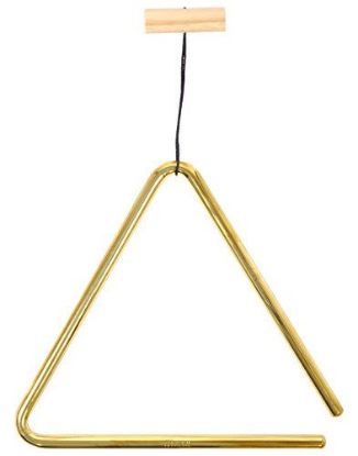 Picture of MEINL Percussion Triangle 8" Solid Brass with Metal Beater