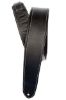 Picture of Deluxe Leather with Contrast Stitching Padded Guitar Strap - Black