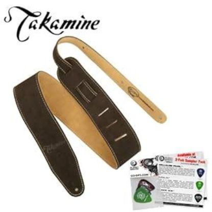 Picture of PLANET WAVES Suede Guitar Strap - Brown