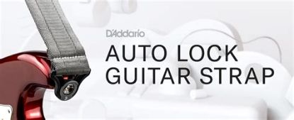 Picture of Auto Lock Guitar Strap - Black