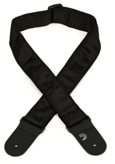 Picture of Planet Waves Nylom Woven Guitar Strap - Skulls Black Tubular